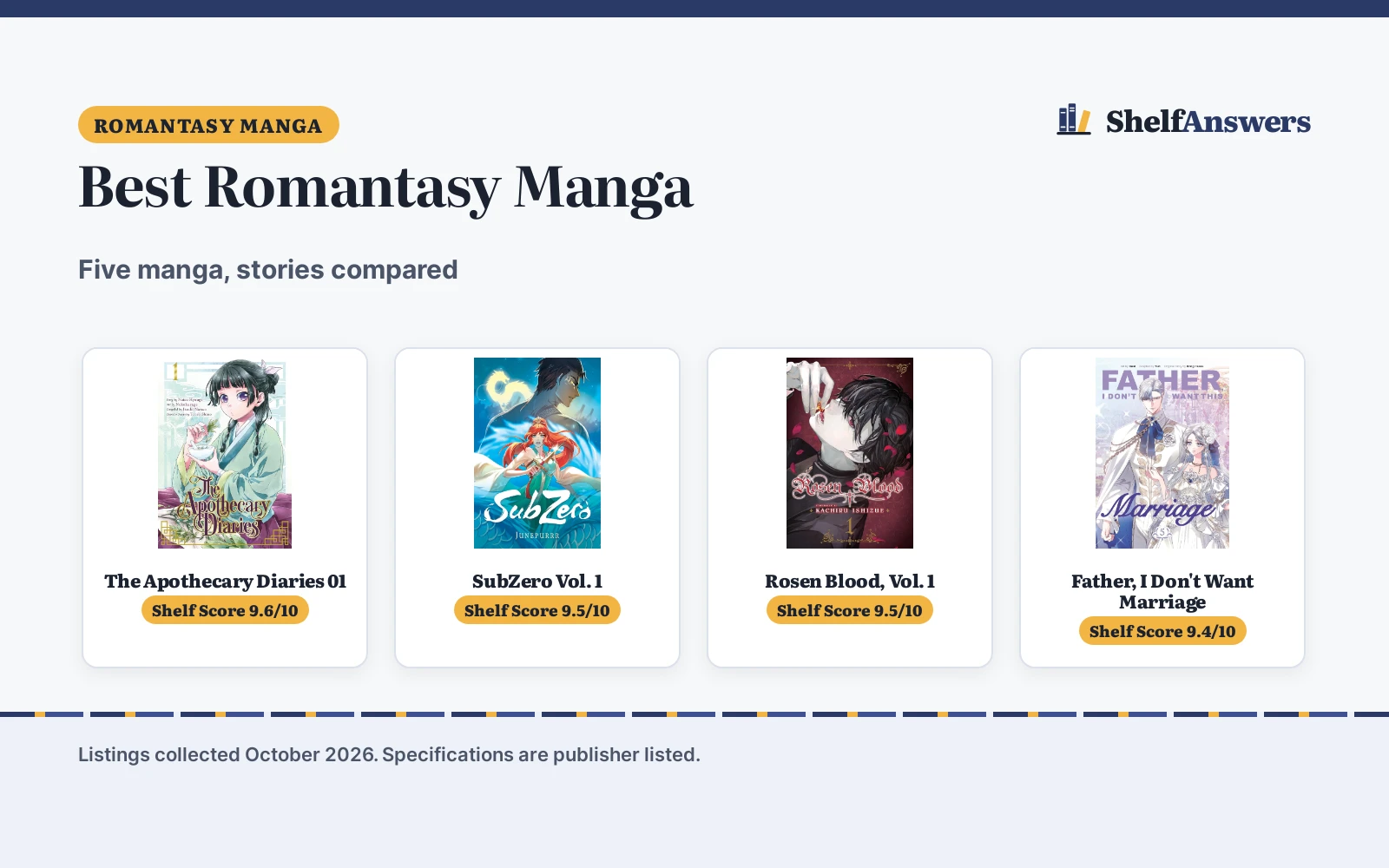 Best Romantasy Manga: 5 Manga for Romance Fans