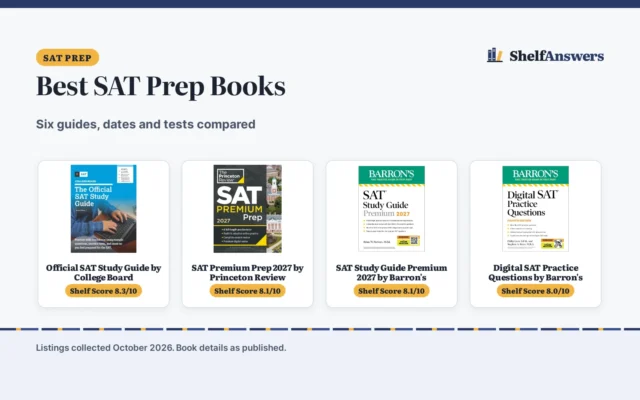 Best SAT Prep Books (2026): 6 Study Guides Compared