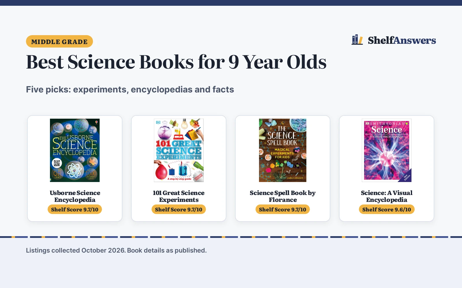 Best Science Books for 9 Year Olds: 5 Compared