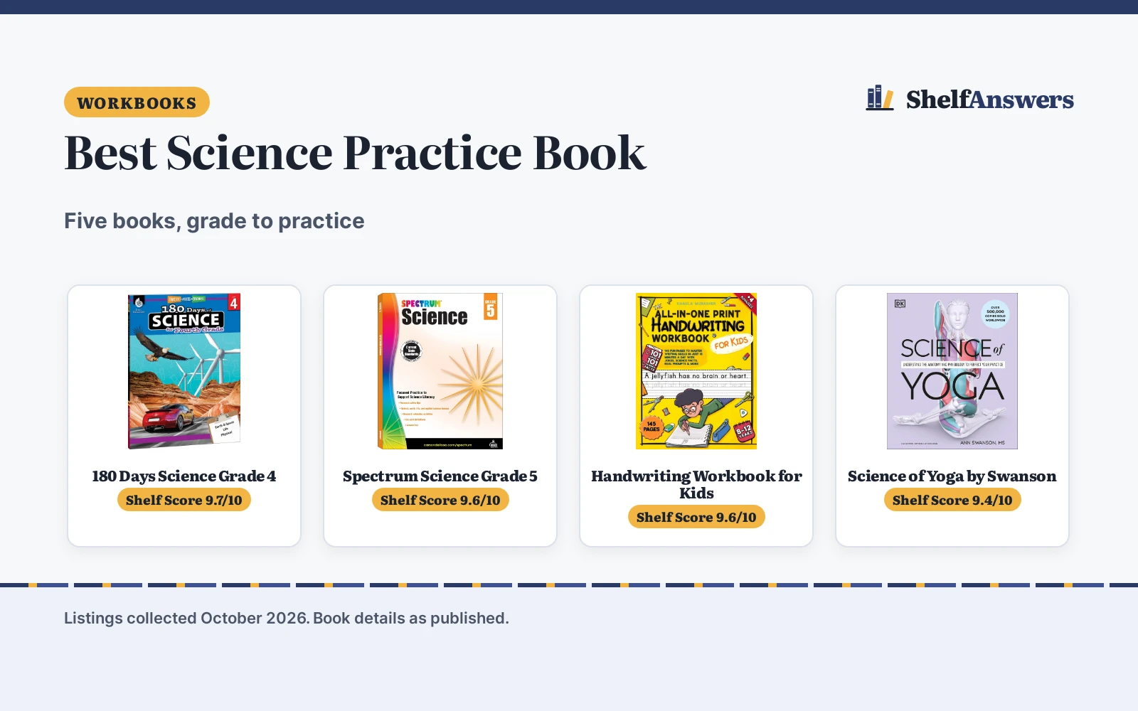 Best Science Practice Book (2026): 5 Picks