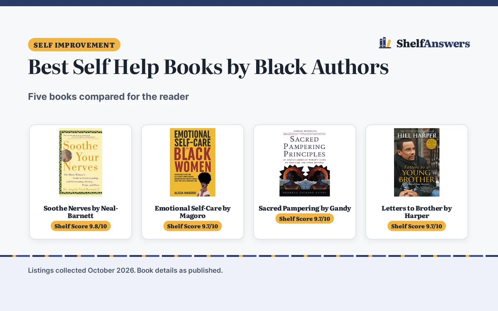 Best Self Help Books by Black Authors (2026): 5 Compared
