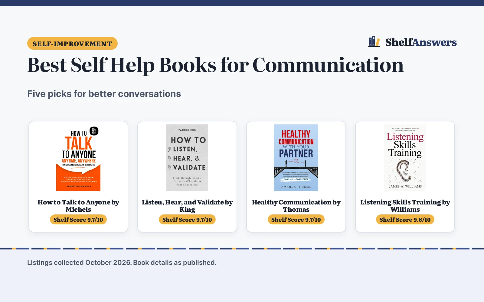 Best Self Help Books for Communication (2026)