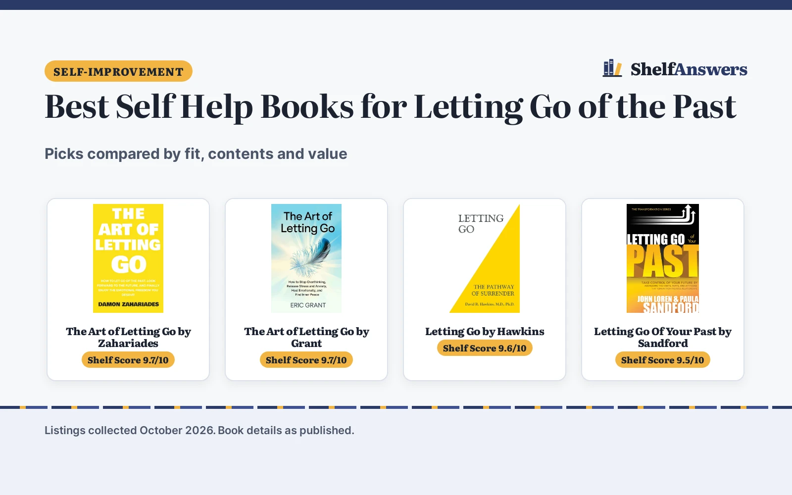 Best Self Help Books for Letting Go of the Past (2026)