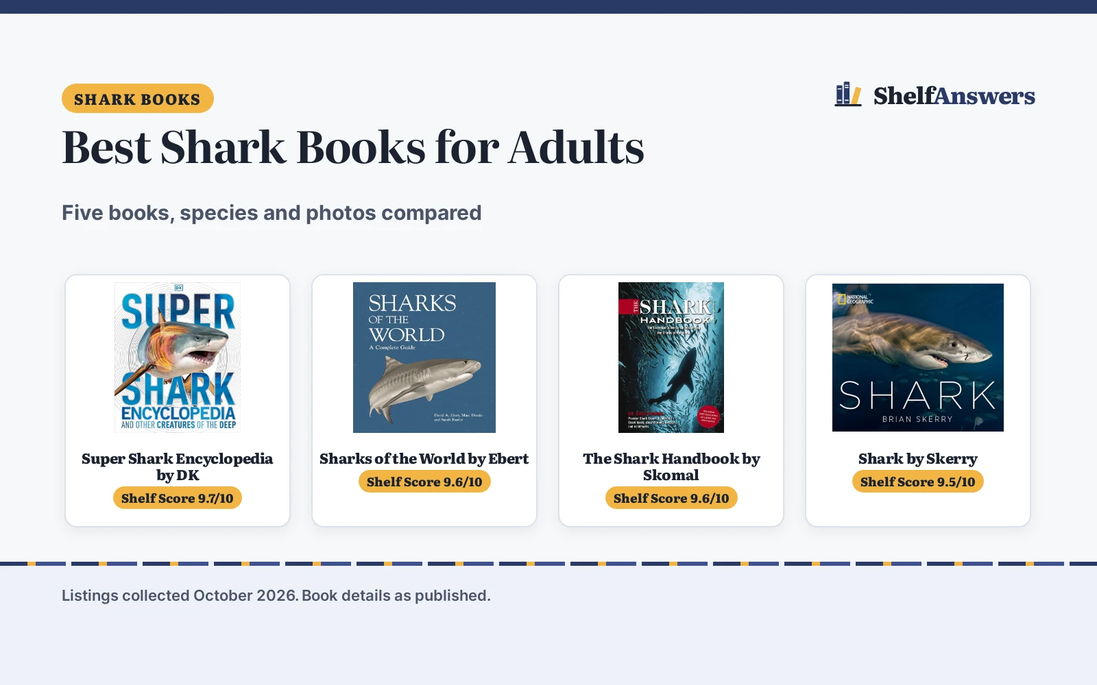 Best Shark Books for Adults (2026): 5 Picks Compared