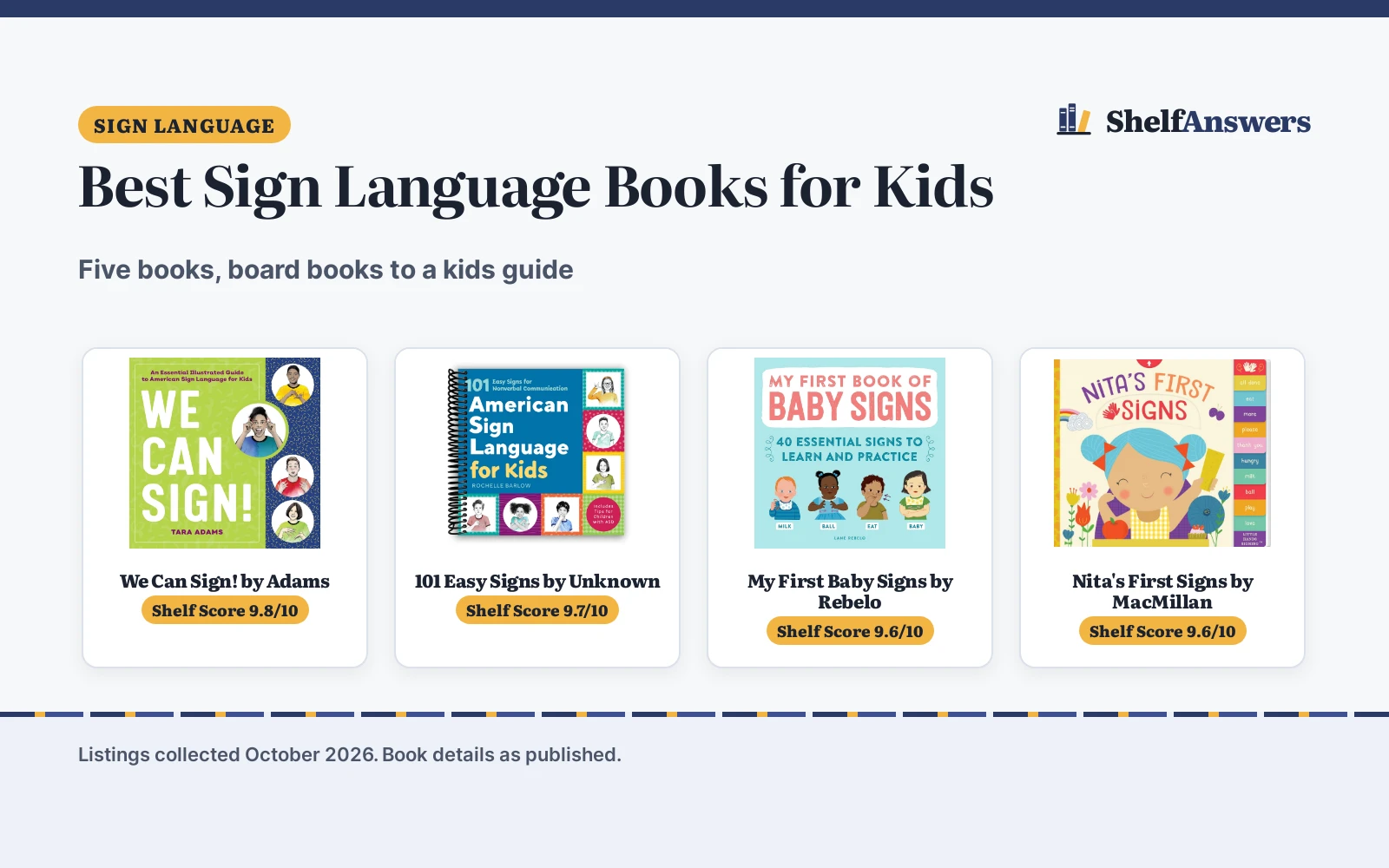Best Sign Language Books for Kids (2026): 5 Picks Compared