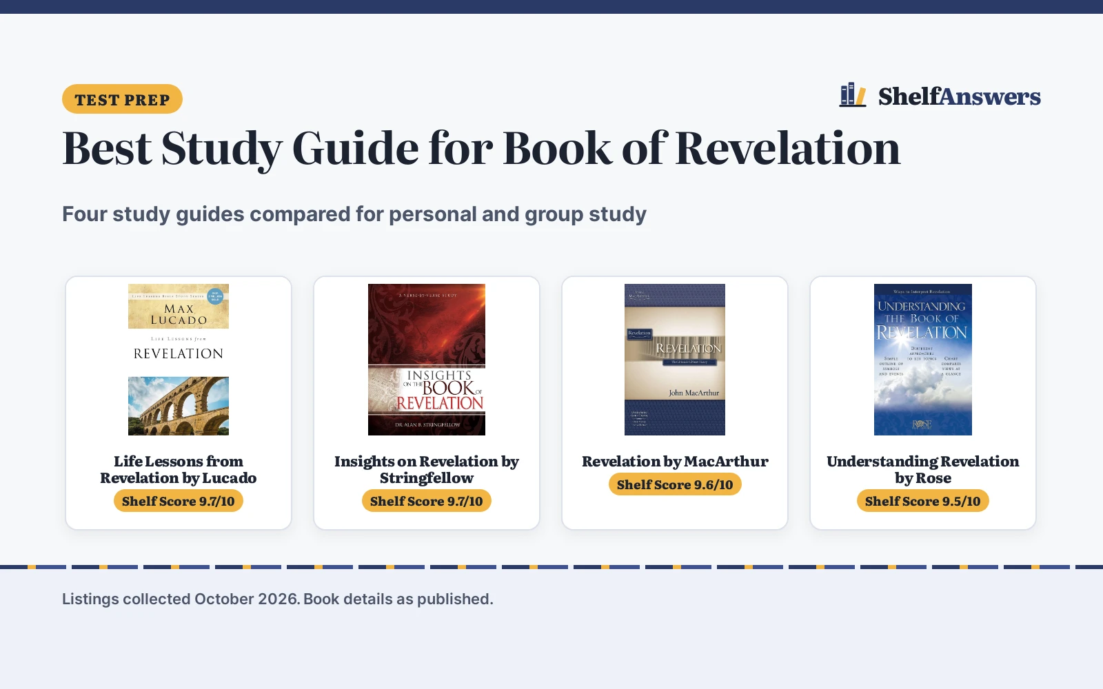 Best Study Guide for Book of Revelation (2026): 4 Picks