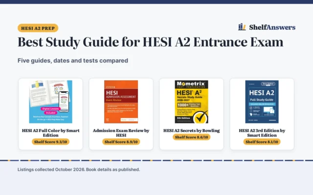 Best Study Guide for HESI A2 Entrance Exam (2026): 5 Books Compared