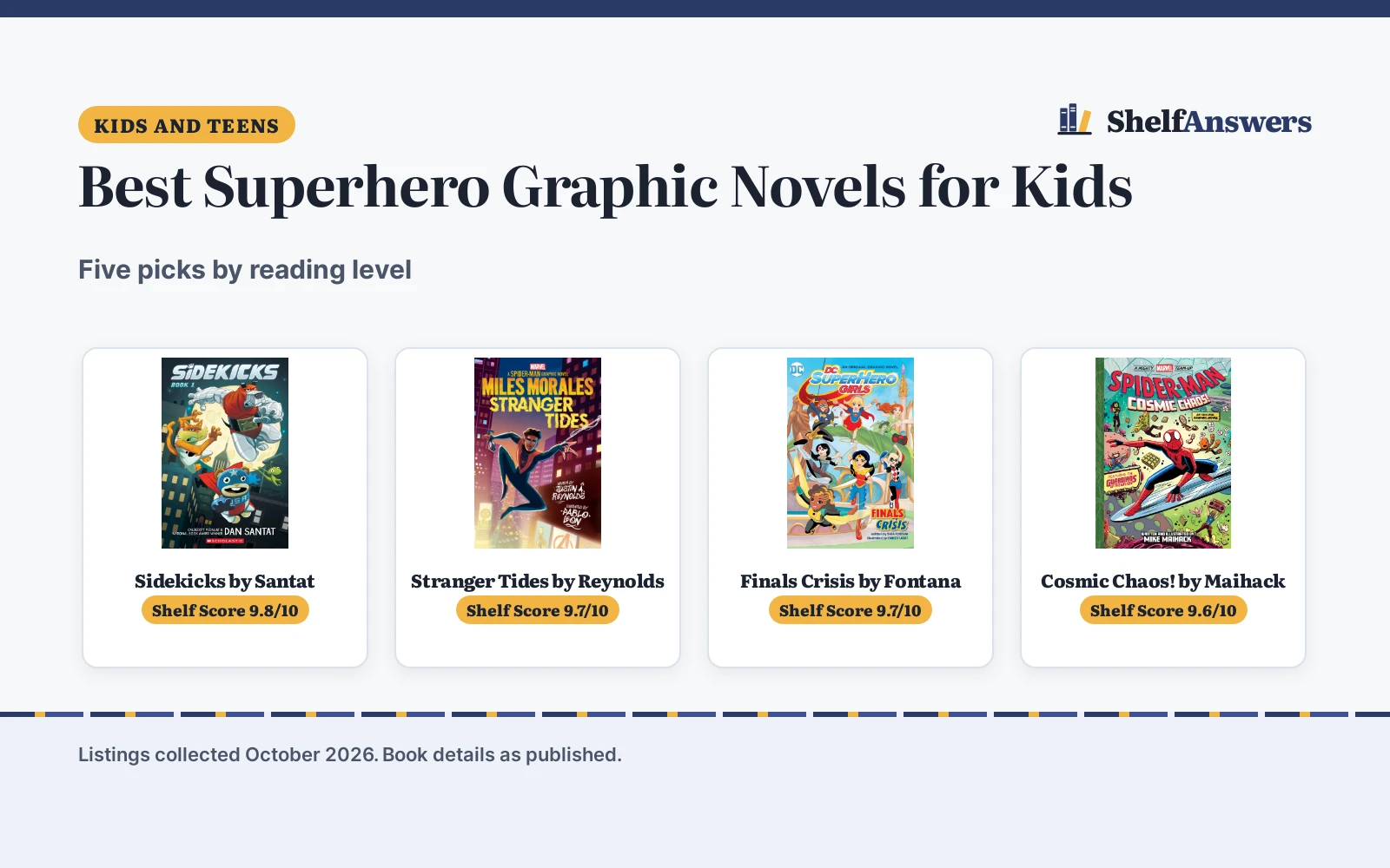 Best Superhero Graphic Novels for Kids (2026): 5 Picks