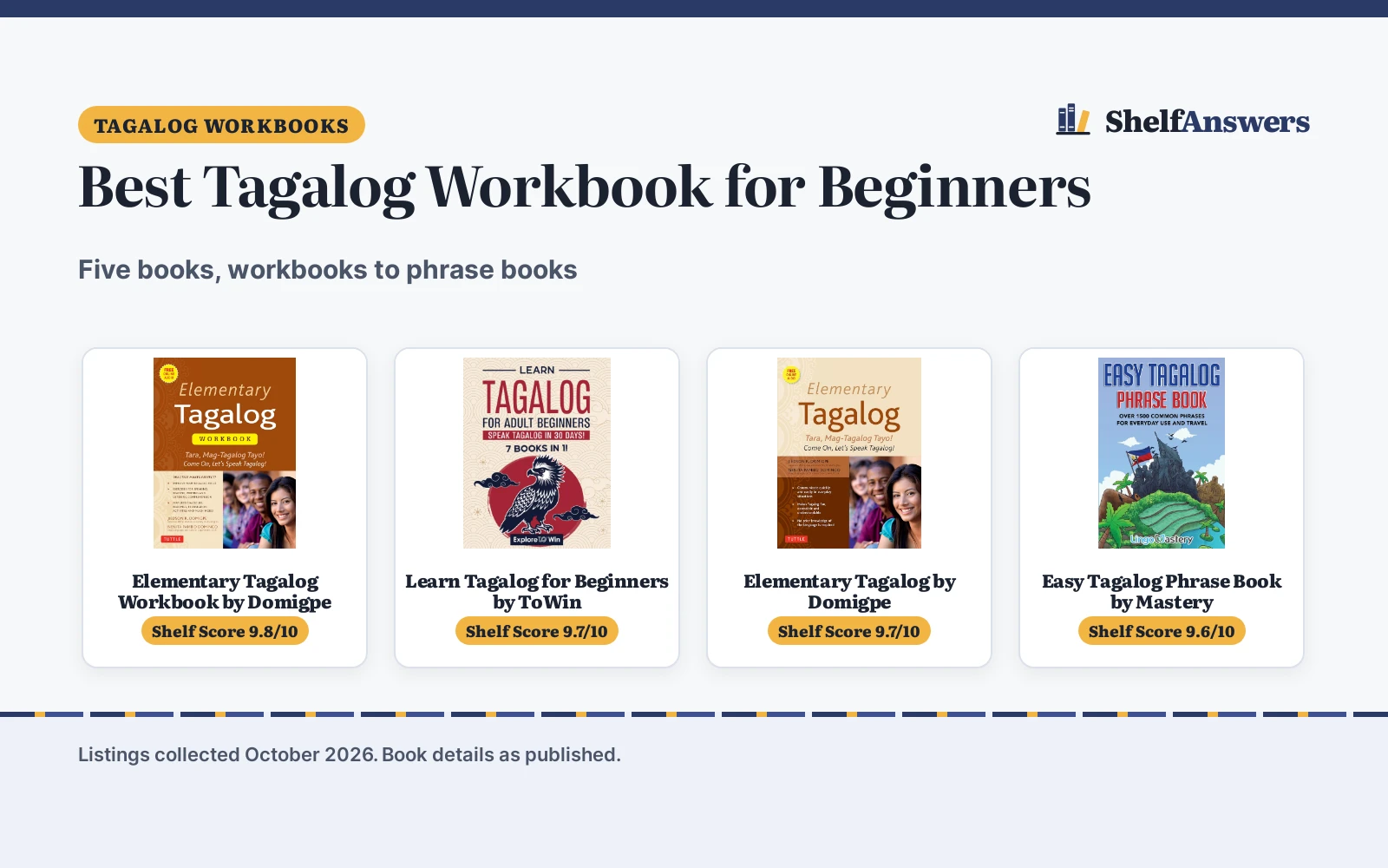 Best Tagalog Workbook for Beginners (2026): 5 Compared