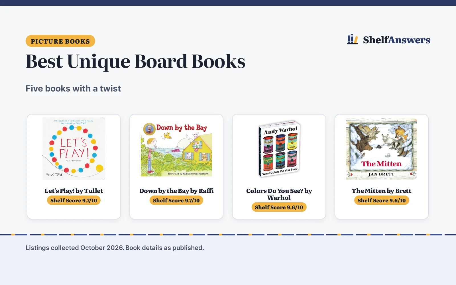 Best Unique Board Books (2026): 5 Picks Compared