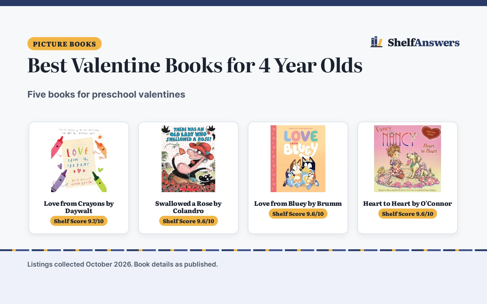 Best Valentine Books for 4 Year Olds (2026): 5 Picks