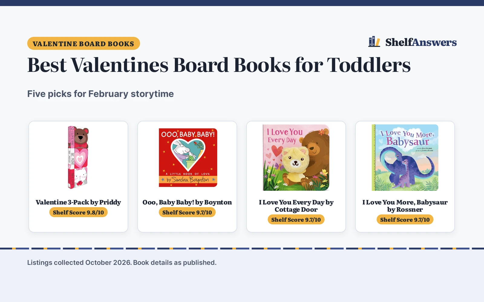 Best Valentines Board Books for Toddlers (2026): 5 Picks
