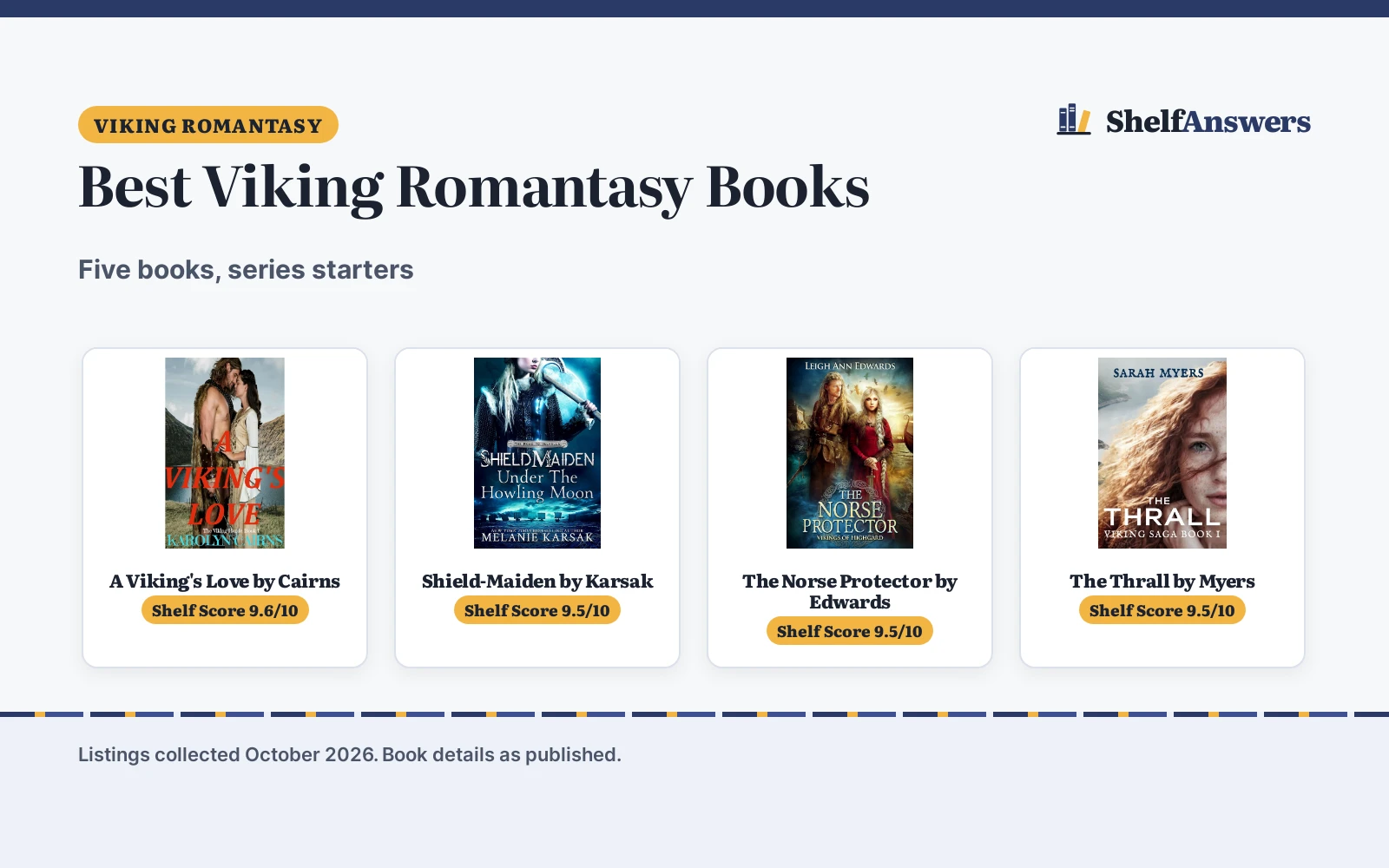 Best Viking Romantasy Books (2026): 5 Series Starters