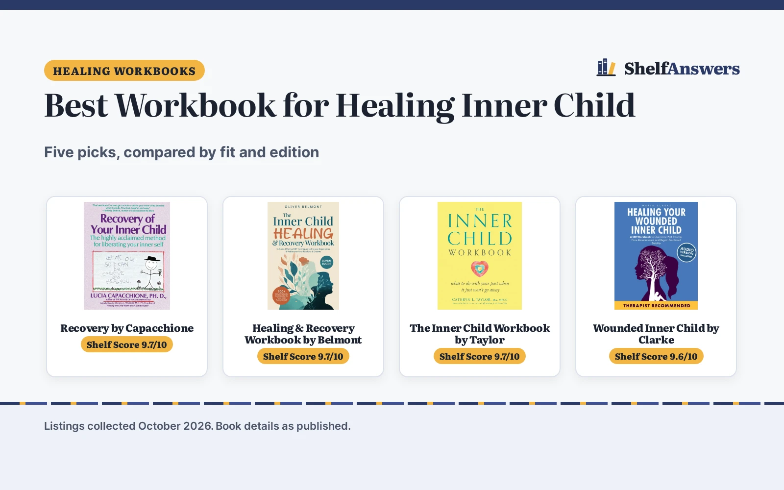 Best Workbook for Healing Inner Child (2026): 5 Picks Compared
