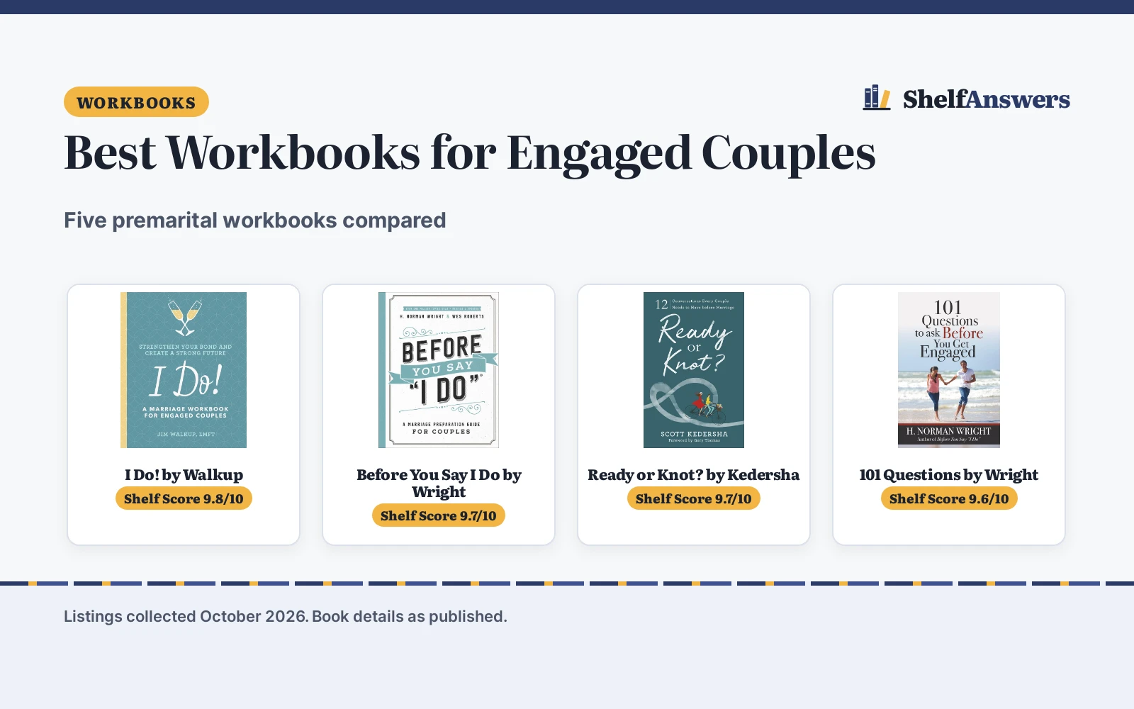 Best Workbooks for Engaged Couples (2026): 5 Picks Compared