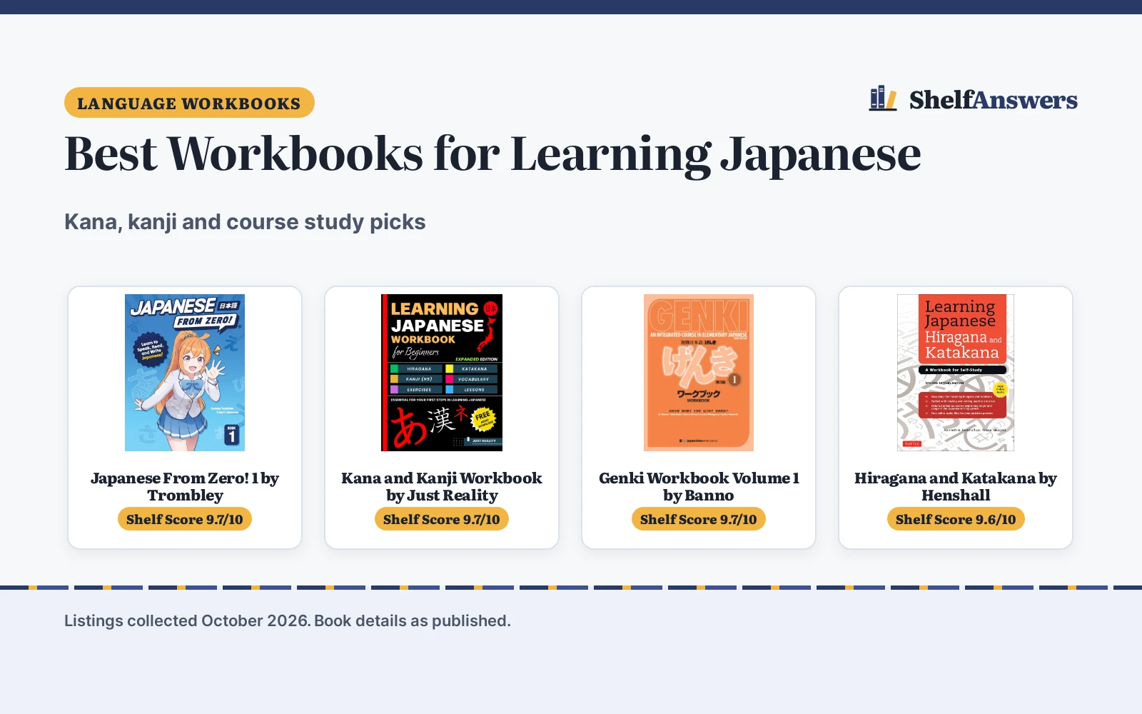 Best Workbooks for Learning Japanese (2026): Picks Compared