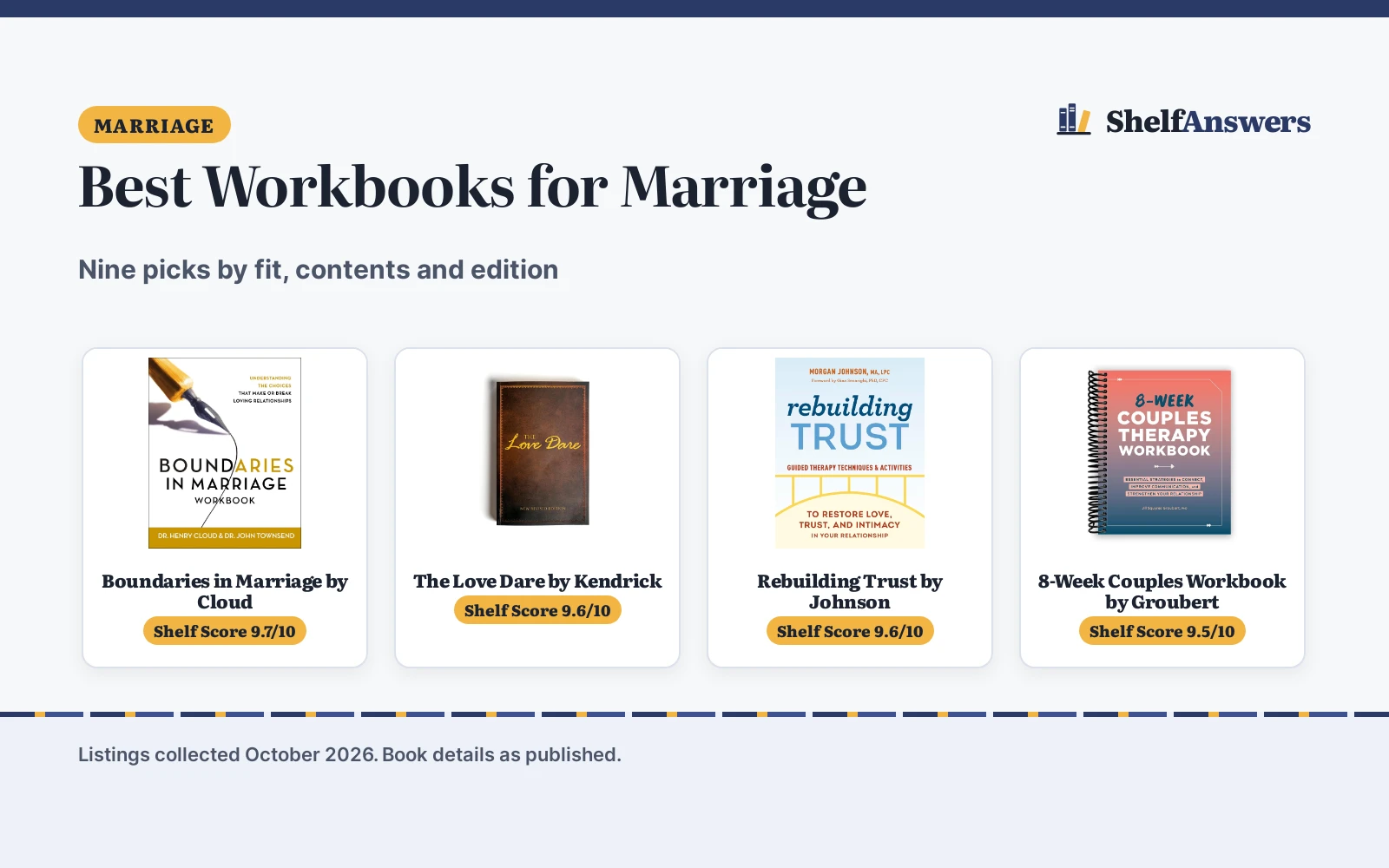Best Workbooks for Marriage (2026): 9 Picks Compared