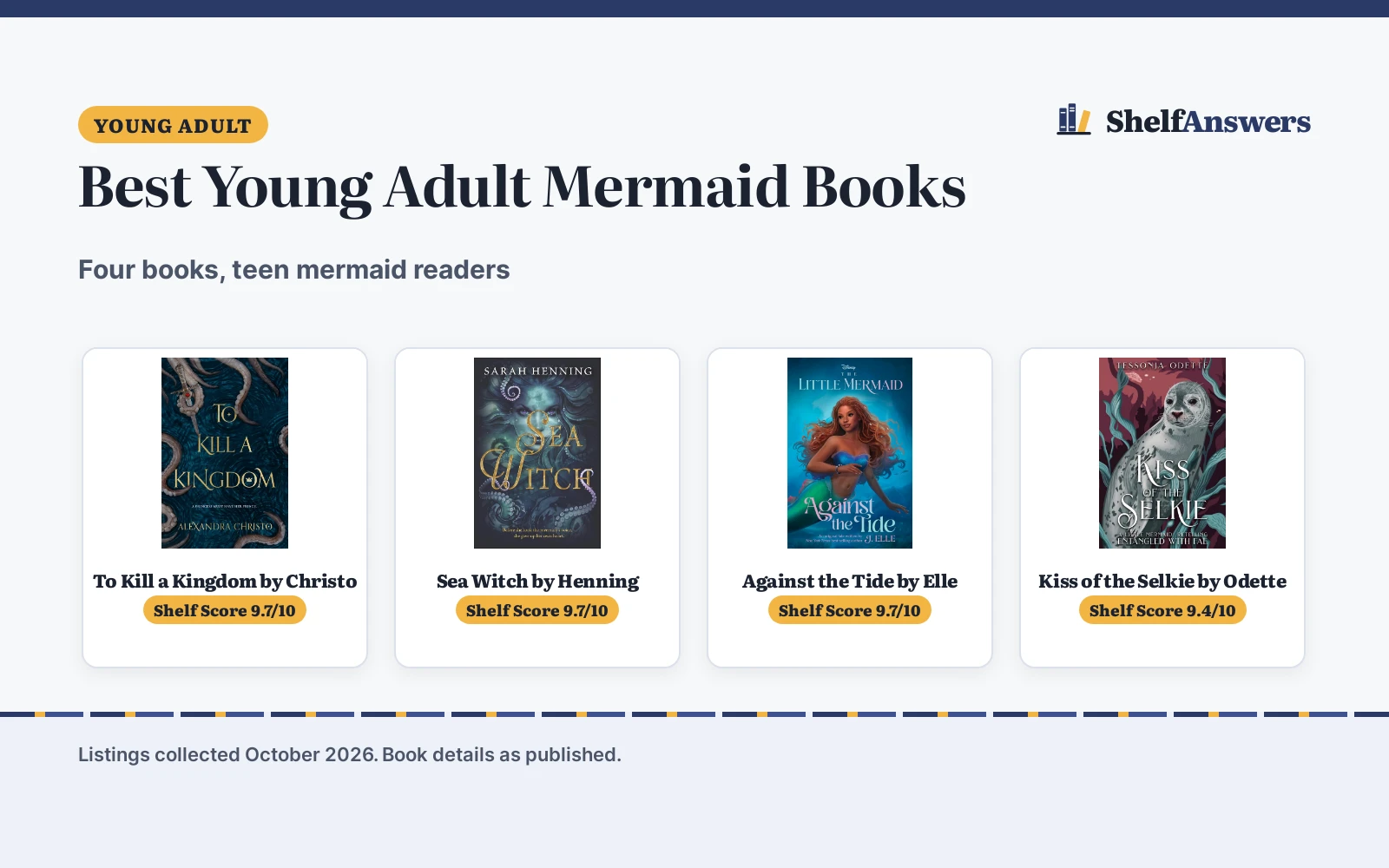 Best Young Adult Mermaid Books (2026): 4 Compared